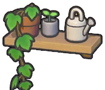 Decorative plant shelf