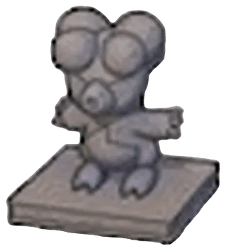 Fiery Magby statue