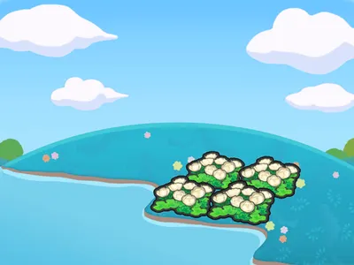 Hydrated fluffy flower bed