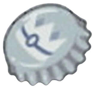 Silver Bottle Cap
