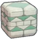 Patterned aged-stone wall