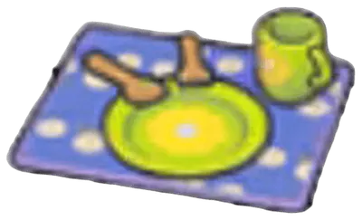 Flowery table setting